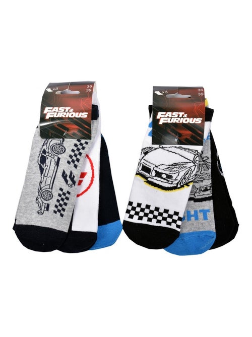 Meias Pack Rapaz FAST AND FURIOUS - Pack de 6 - Kiabi Meias Pack Rapaz FAST AND FURIOUS - Pack de 6 - Kiabi
