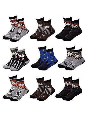 Meias Pack Rapaz HARRY POTTER - Pack de 9