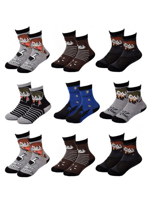 Meias Pack Rapaz HARRY POTTER - Pack de 9 - Kiabi Meias Pack Rapaz HARRY POTTER - Pack de 9 - Kiabi