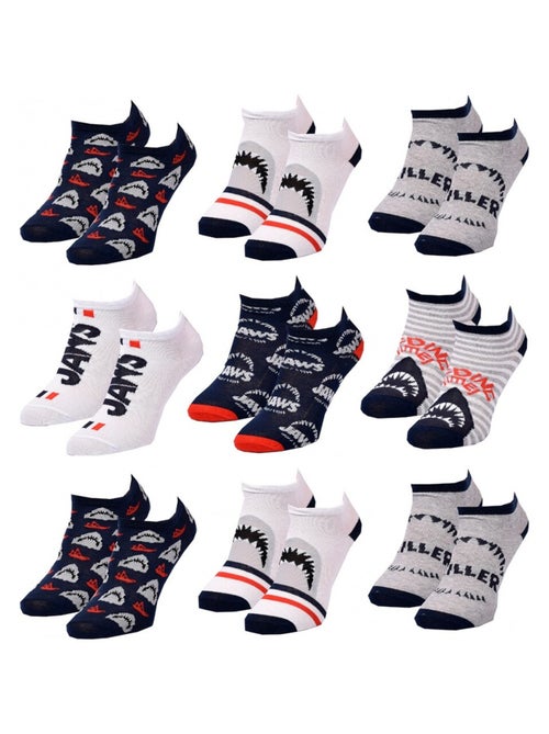 Meias Pack Rapaz JAWS - Pack de 9 - Kiabi Meias Pack Rapaz JAWS - Pack de 9 - Kiabi