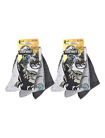 Meias Pack Rapaz JURASSIC WORLD - Pack de 6