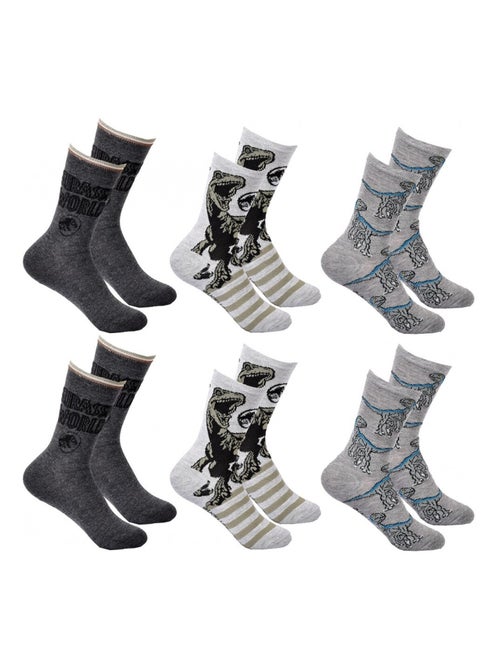 Meias Pack Rapaz JURASSIC WORLD - Pack de 6 - Kiabi Meias Pack Rapaz JURASSIC WORLD - Pack de 6 - Kiabi