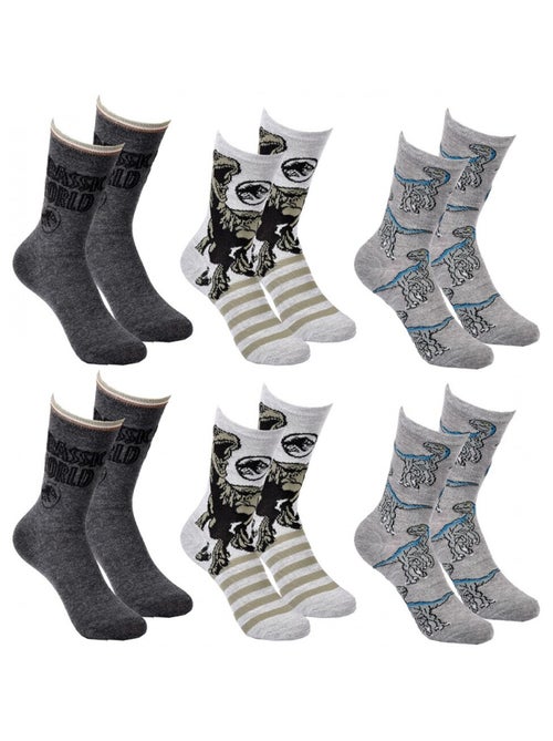 Meias Pack Rapaz JURASSIC WORLD - Pack de 6 - Kiabi Meias Pack Rapaz JURASSIC WORLD - Pack de 6 - Kiabi