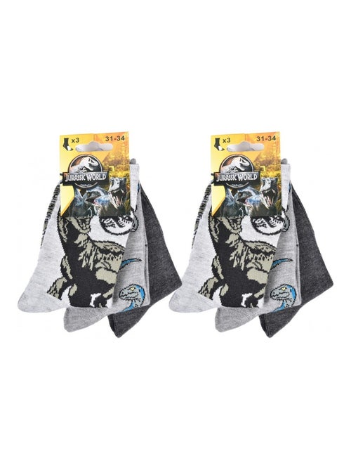 Meias Pack Rapaz JURASSIC WORLD - Pack de 6 - Kiabi Meias Pack Rapaz JURASSIC WORLD - Pack de 6 - Kiabi