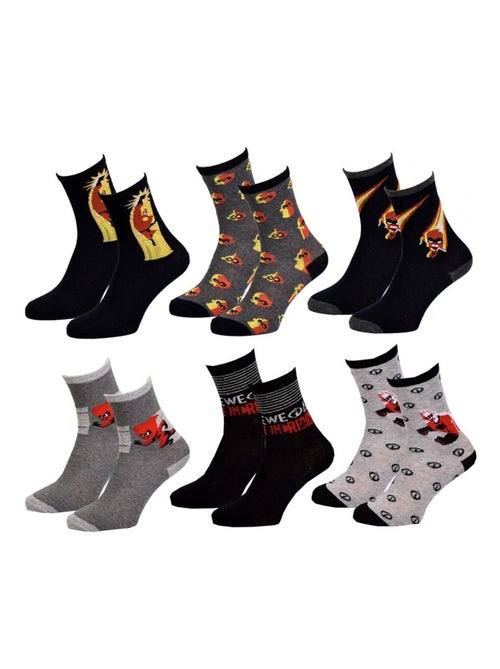 Meias Pack Rapaz LES INDESTRUCTIBLES - Pack de 6 - Kiabi Meias Pack Rapaz LES INDESTRUCTIBLES - Pack de 6 - Kiabi