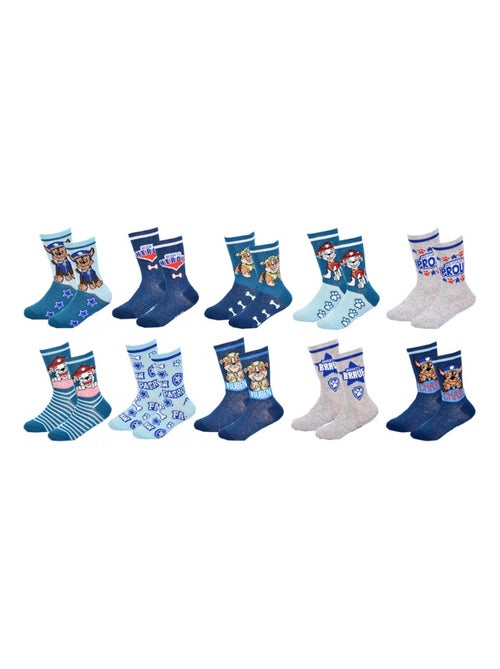 Meias Pack Rapaz PAT PATROUILLE - Pack de 10 - Kiabi Meias Pack Rapaz PAT PATROUILLE - Pack de 10 - Kiabi