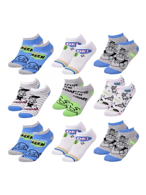 Meias Pack Rapaz SHREK - Pack de 9 - Kiabi Meias Pack Rapaz SHREK - Pack de 9 - Kiabi