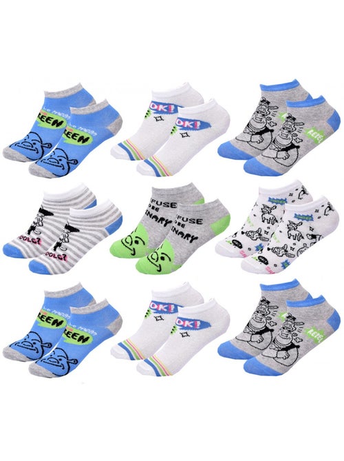 Meias Pack Rapaz SHREK - Pack de 9 - Kiabi Meias Pack Rapaz SHREK - Pack de 9 - Kiabi