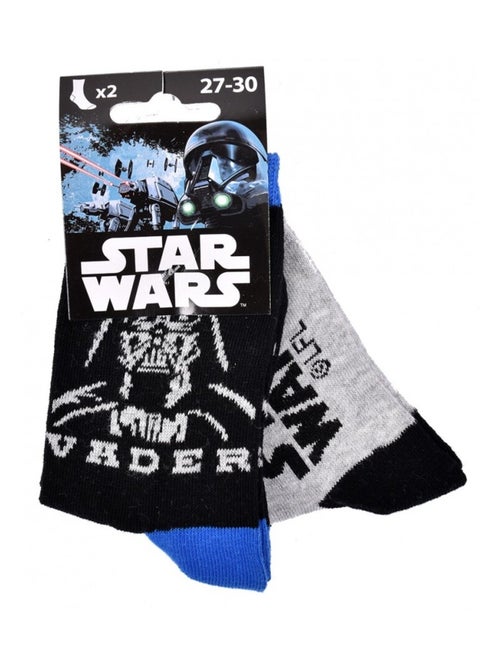 Meias Pack Rapaz STAR WARS - Pack de 2 - Kiabi Meias Pack Rapaz STAR WARS - Pack de 2 - Kiabi