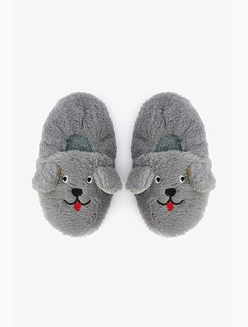 Meias-pantufa infantil com bordado bear e textura macia penti