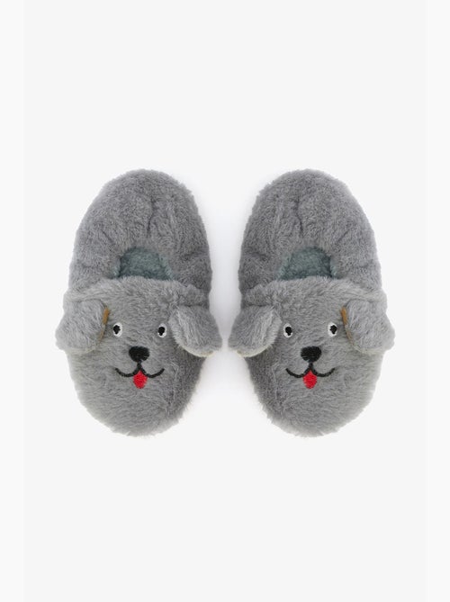 Meias-pantufa infantil com bordado bear e textura macia penti - Kiabi Meias-pantufa infantil com bordado bear e textura macia penti - Kiabi