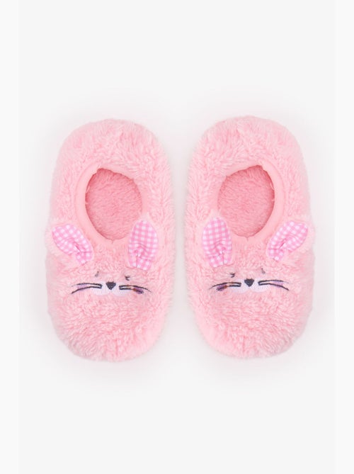 Meias-pantufa menina com xadrez e coelhinho penti - Kiabi Meias-pantufa menina com xadrez e coelhinho penti - Kiabi