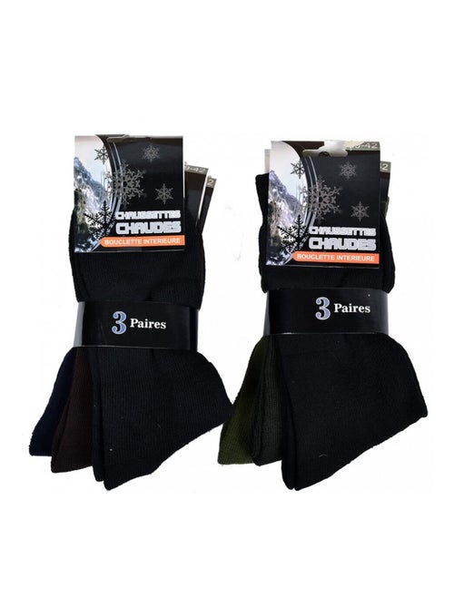 Meias para Homem Meia Estação Calor e Conforto - Pack de 6 - Kiabi Meias para Homem Meia Estação Calor e Conforto - Pack de 6 - Kiabi
