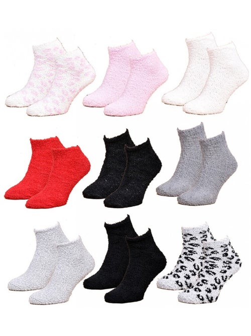 Meias para Mulher Casa Socks Toque Macio - Pack de 9 - Kiabi Meias para Mulher Casa Socks Toque Macio - Pack de 9 - Kiabi