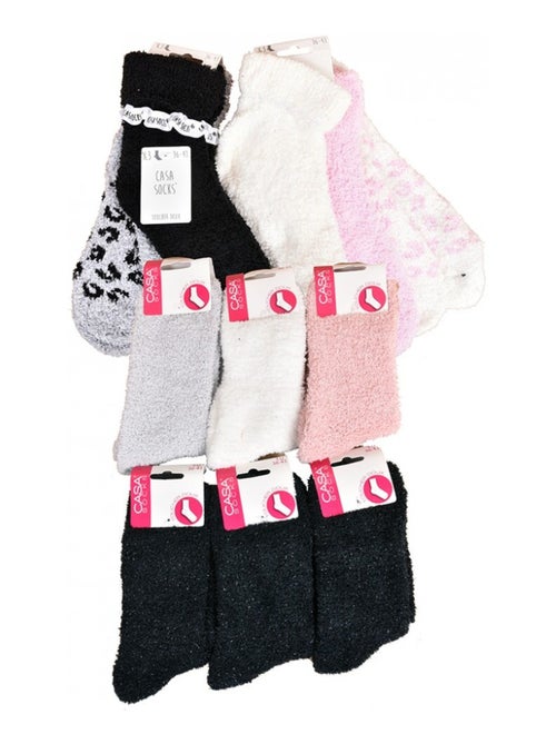 Meias para Mulher Casa Socks Toque Macio - Pack de 9 - Kiabi Meias para Mulher Casa Socks Toque Macio - Pack de 9 - Kiabi