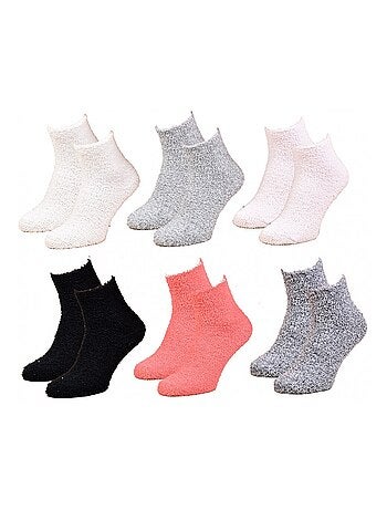 Meias para Mulher Casa Socks Toque Suave - Pack de 6