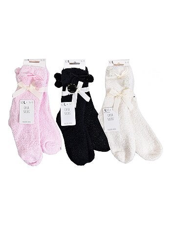 Meias para Mulher Casa Socks Toque Suave - Pack de 6