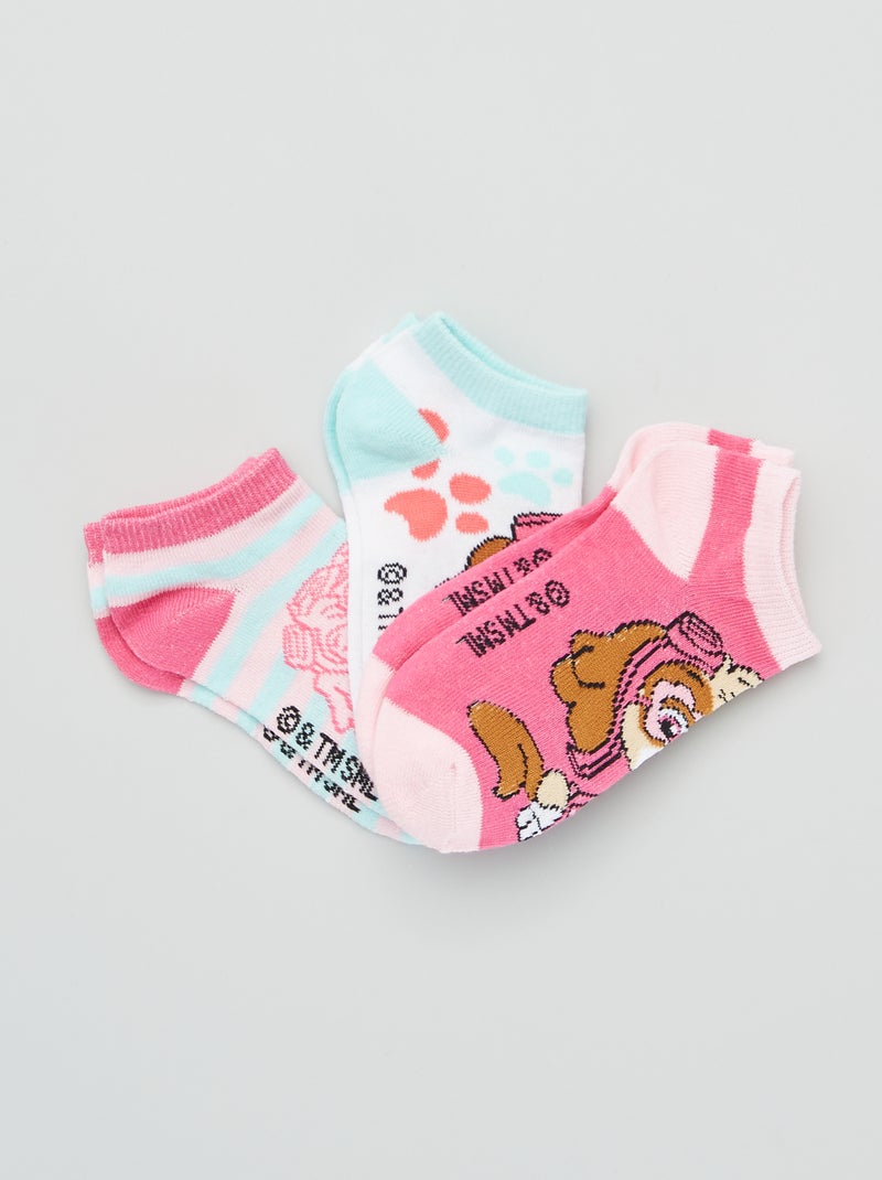 Meias 'Patrulha Pata' - Lote de 3 ROSA - Kiabi