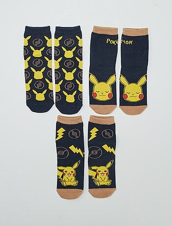 Meias 'Pokémon' - Lote de 3