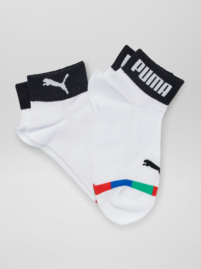 Meias 'Puma' - Lote de 2 BRANCO - Kiabi
