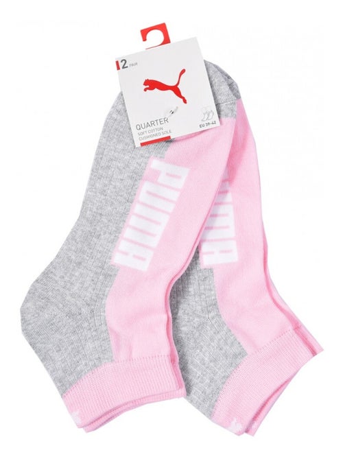 Meias PUMA QUARTER - Pack de 2 - Kiabi Meias PUMA QUARTER - Pack de 2 - Kiabi