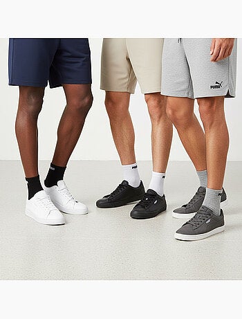 Meias puma unissexo quarter pack 6 pares algodão macio