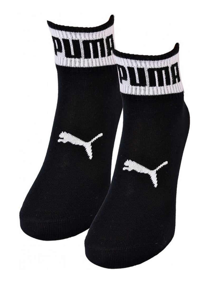 Meias quarter puma - pack de 6 Preto Branco Cinza - Kiabi