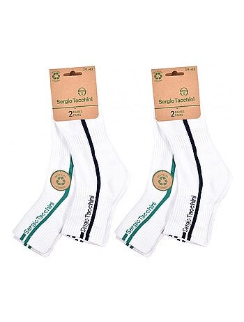 Meias quarter sergio tacchini pack de 4 pares