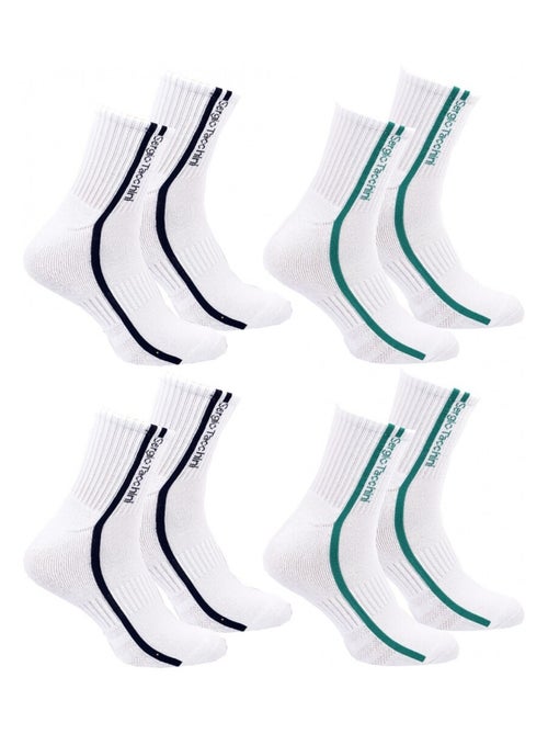 Meias quarter sergio tacchini pack de 4 pares - Kiabi Meias quarter sergio tacchini pack de 4 pares - Kiabi
