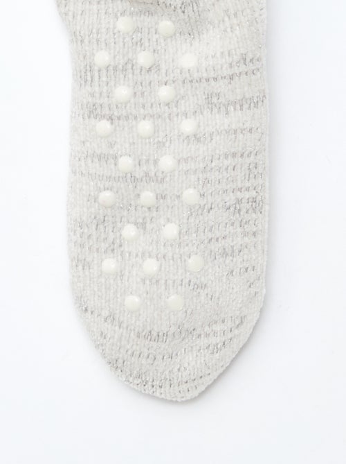 Meias quentes forradas antiderrapantes - Kiabi