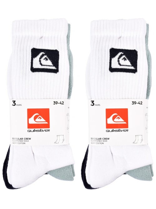 Meias quiksilver cushioned crew - pack de 6 - Kiabi Meias quiksilver cushioned crew - pack de 6 - Kiabi