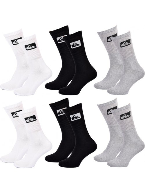Meias quiksilver cushioned crew - pack de 6 - Kiabi Meias quiksilver cushioned crew - pack de 6 - Kiabi