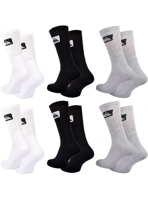 Meias quiksilver cushioned crew - pack de 6 - Kiabi Meias quiksilver cushioned crew - pack de 6 - Kiabi