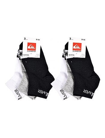 Meias quiksilver quarter - pack de 6