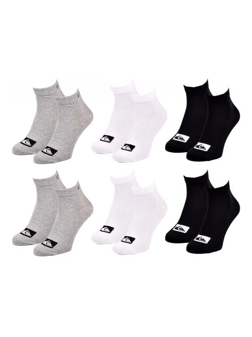 Meias quiksilver quarter - pack de 6 - Kiabi Meias quiksilver quarter - pack de 6 - Kiabi