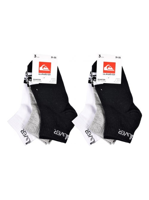 Meias quiksilver quarter - pack de 6 - Kiabi Meias quiksilver quarter - pack de 6 - Kiabi