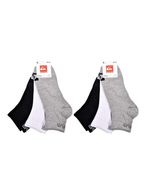 Meias quiksilver quarter - pack de 6 - Kiabi Meias quiksilver quarter - pack de 6 - Kiabi