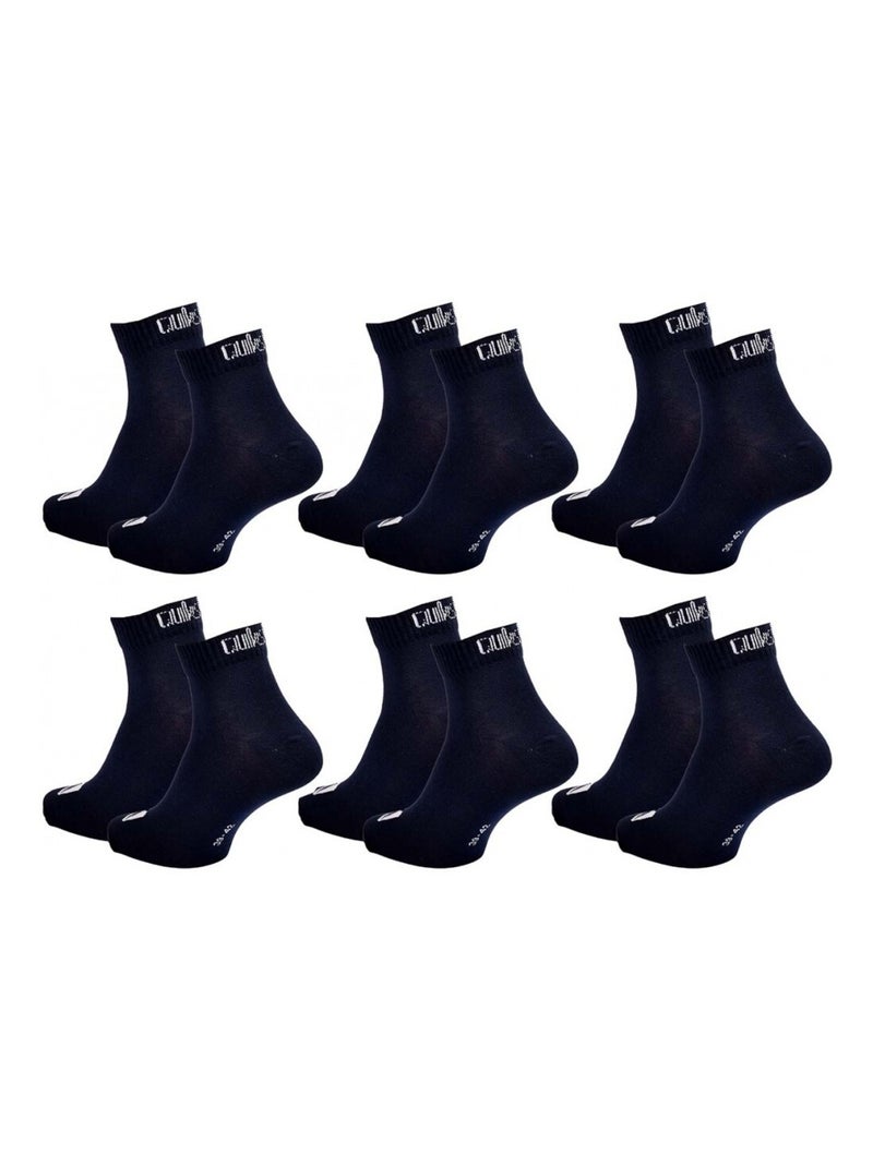 Meias quiksilver quarter - pack de 6 Preto - Kiabi