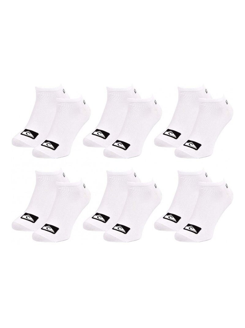 Meias QUIKSILVER SNEAKER - Pack de 6 Branco - Kiabi