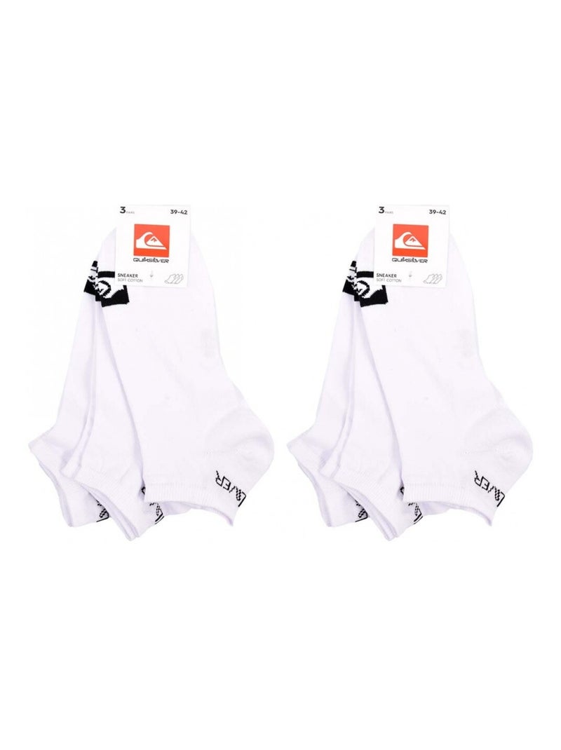 Meias QUIKSILVER SNEAKER - Pack de 6 Branco - Kiabi