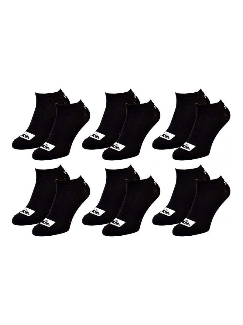 Meias QUIKSILVER SNEAKER - Pack de 6 Preto - Kiabi