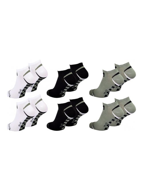 Meias QUIKSILVER SNEAKER - Pack de 6 - Kiabi Meias QUIKSILVER SNEAKER - Pack de 6 - Kiabi