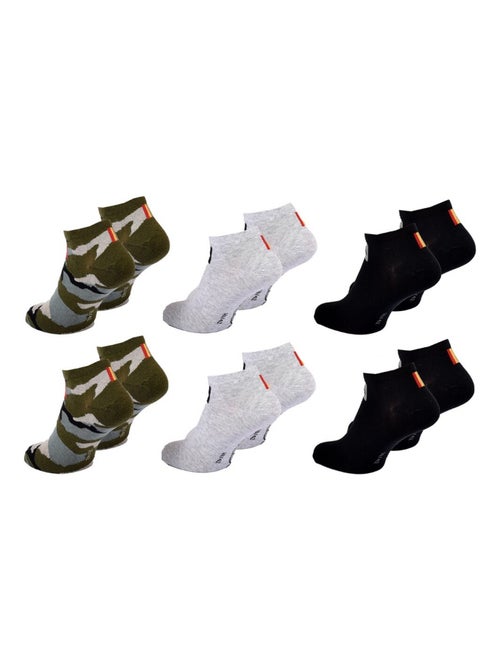 Meias QUIKSILVER SNEAKER - Pack de 6 - Kiabi Meias QUIKSILVER SNEAKER - Pack de 6 - Kiabi