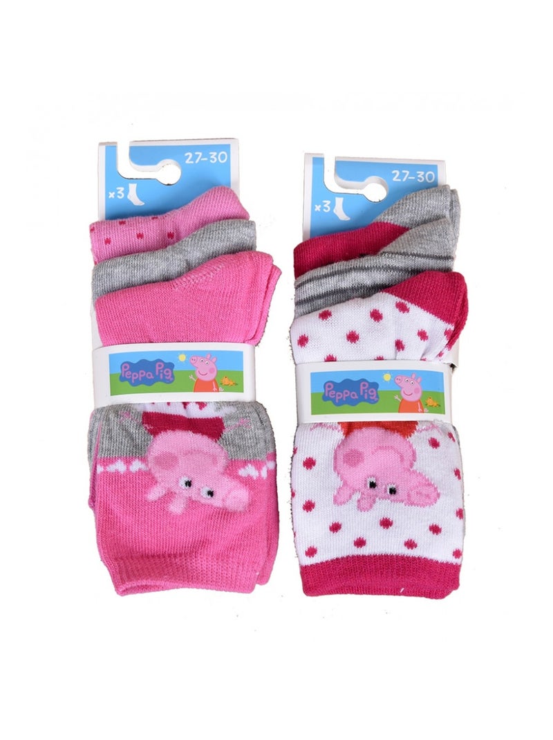 Meias Rapariga Licença PACK 12 PARES MIRACULOUS Branco Multicolor Cinza - Kiabi