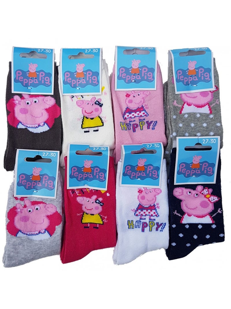 Meias Rapariga Licença PACK 12 PARES MIRACULOUS Branco Multicolor Cinza - Kiabi