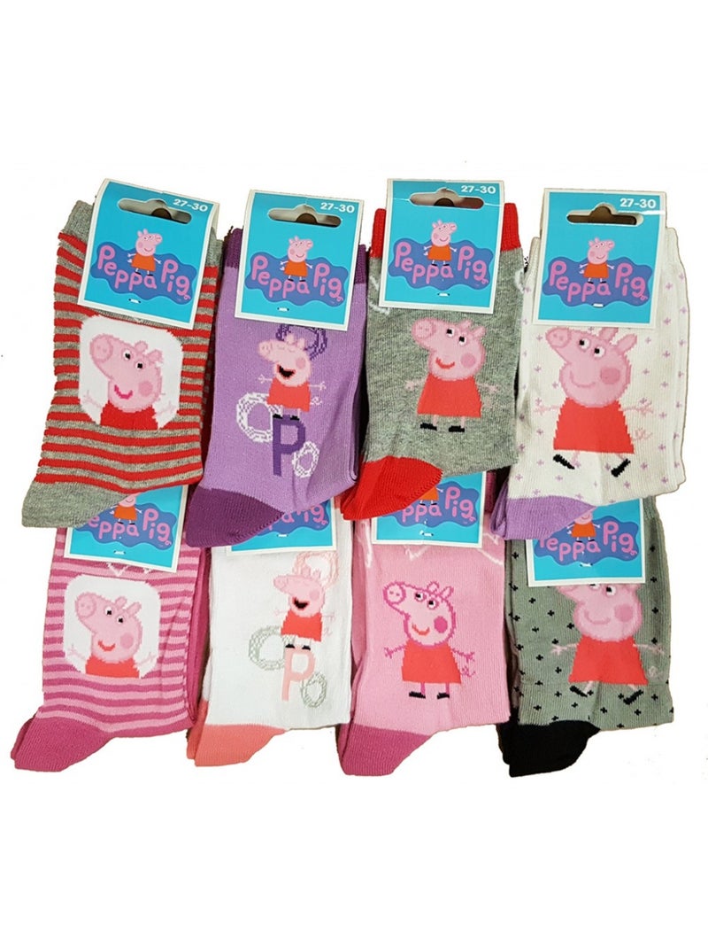 Meias Rapariga Licença PACK 12 PARES MIRACULOUS Branco Multicolor Cinza - Kiabi