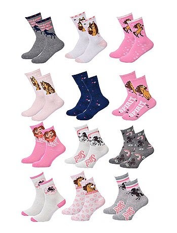 Meias Rapariga Licença PACK DE 12 PARES SPIRIT