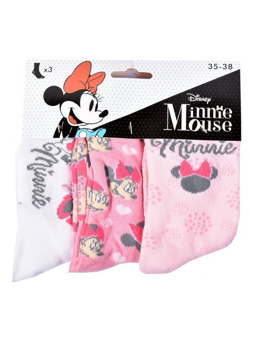 Meias Rapariga Licence PACK 12 PARES MINNIE - Kiabi Meias Rapariga Licence PACK 12 PARES MINNIE - Kiabi