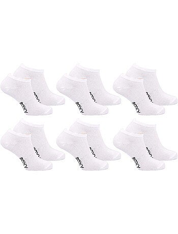 Meias rapariga sneaker pack 6 roxy - algodão respirante