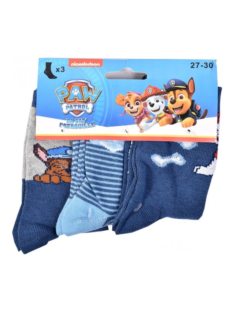 Meias Rapaz Licença PACK 12 PARES PAT PATRULHA Azul Multicolor Azul - Kiabi